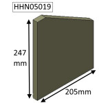 HHN05019 PARKRAY  /  HUNTER Side Brick  |  Herald 5 Inset  |  Consort 5 Inset